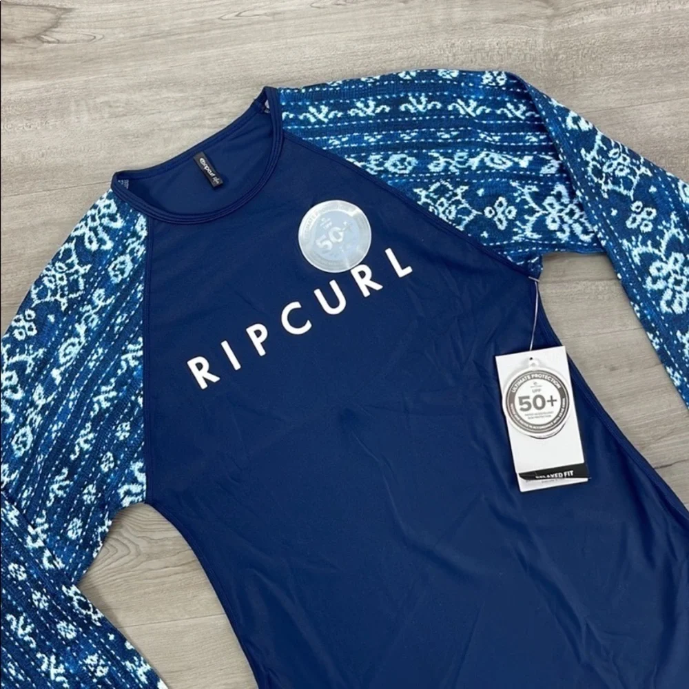 ☀️RIP CURL☀️ TROPIC SHACK RELAXED LONG SLEEVE RASH GUARD